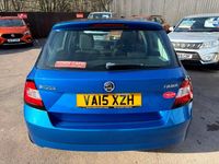 Used Skoda Fabia SE L 90 HP (66 kW) 2015 Blue Hatchback