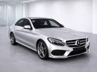 Used Mercedes C220 AMG line 170 HP (125 kW) 2018 Silver Sedan