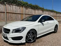 Used Mercedes CLA220 AMG 177 HP (130 kW) 2016 White Coupe