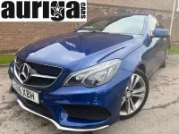 Begagnad Mercedes E220 AMG line 175 HK (128 kW) 2016 Blå Sportkupé