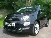 Used Fiat 500 Lounge 69 HP (50 kW) 2017 Black Hatchback
