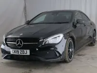 Used Mercedes CLA220 AMG line 170 HP (125 kW) 2019 Black Coupe