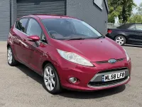 Used Ford Fiesta Titanium 94 HP (69 kW) 2008 Red Hatchback