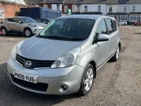 Begagnad Nissan Note Tekna 110 HK (80 kW) 2009 Silver Halvkombi