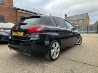 Used Peugeot 308 GT-line 130 HP (95 kW) 2018 Black Hatchback