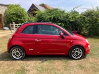 Used Fiat 500 Lounge 85 HP (62 kW) 2012 Red Cabriolet