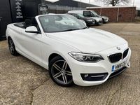 Used BMW 218 Sport Line 134 HP (98 kW) 2016 White Cabriolet