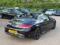 Used Mercedes C250 AMG line 2017 Black Cabriolet