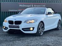 Used BMW 218 Sport Line 2017 White Cabriolet
