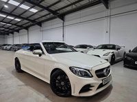 Used Mercedes C300 AMG line 258 HP (189 kW) 2019 White Cabriolet