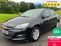 Used Vauxhall Astra Design Edition 100 HP (73 kW) 2015 Black Hatchback