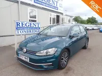 Used VW Golf VII SE 130 HP (95 kW) 2018 Green Hatchback