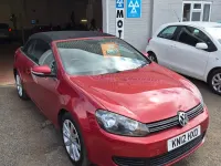 Used VW Golf Cabriolet SE 105 HP (77 kW) 2012 Red Cabriolet