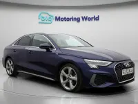 Begagnad Audi A3 S-Line 150 HK (110 kW) 2022 Blå Sedan