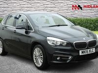 Used BMW 216 Active Tourer Luxury Line 116 HP (85 kW) 2015 Black MPV