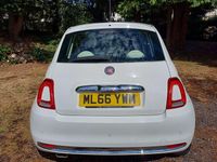 Used Fiat 500 Lounge 95 HP (69 kW) 2016 White Hatchback