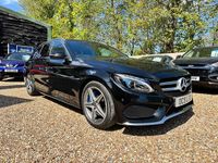 Used Mercedes C350e AMG line 293 HP (215 kW) 2017 Black Estate