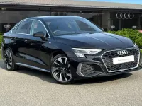 Used Audi A3 S-Line 110 HP (80 kW) 2021 Black Sedan