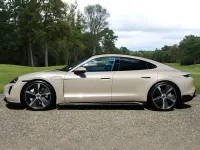 Used Porsche Taycan Performance Package 300 kW (408 HP) 2022 Beige Sedan