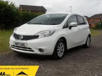 Used Nissan Note Acenta Premium 88 HP (64 kW) 2017 White Hatchback