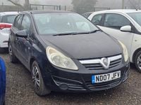Used Vauxhall Corsa Club 2007 Black Hatchback