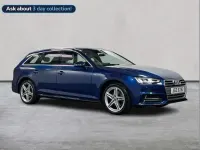 Used Audi A4 S-Line 150 HP (110 kW) 2018 Blue Estate