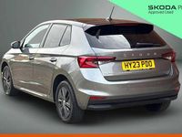 Used Skoda Fabia Colour Edition 94 HP (69 kW) 2023 Graphite grey metallic body / black magic pearl effect roof Hatchback