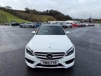 Used Mercedes C220 AMG Line Premium Plus 170 HP (125 kW) 2015 White Sedan
