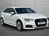 Used Audi A3 S-Line 150 HP (110 kW) 2019 White Sedan
