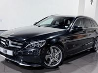 Used Mercedes C250 AMG line 204 HP (150 kW) 2017 Black Estate