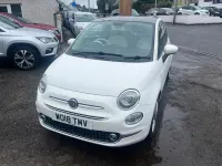 Used Fiat 500 Lounge 69 HP (50 kW) 2018 White Hatchback