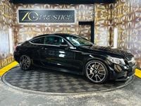 Used Mercedes C300 AMG line 245 HP (180 kW) 2018 Black Coupe