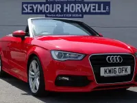 Used Audi A3 Cabriolet S-Line 150 HP (110 kW) 2016 Red Cabriolet
