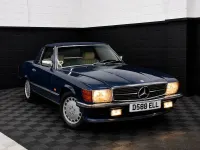 Used Mercedes SL500 1987 Blue Cabriolet