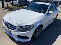 Used Mercedes C220 AMG line 2014 White Sedan
