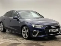 Used Audi A4 S-Line 150 HP (110 kW) 2021 Blue Sedan