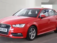 Used Audi A3 Black Edition 2016 Red Hatchback