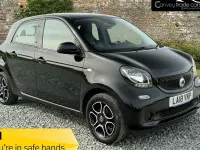 Used Smart ForFour Premium 71 HP (52 kW) 2018 Black Hatchback