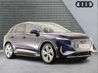 Used Audi Q4 e-tron S-Line 150 kW (204 HP) 2021 Blue SUV
