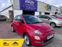 Used Fiat 500 Lounge 69 HP (50 kW) 2017 Red Hatchback