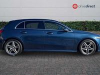 Used Mercedes A180 AMG line 136 HP (100 kW) 2020 Blue Hatchback