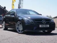 Used Mercedes E350 AMG line 2016 Black Coupe