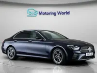 Used Mercedes E300 AMG line 320 HP (235 kW) 2021 Blue Sedan
