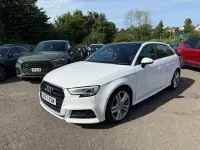 Used Audi A3 Sportback S-Line 150 HP (110 kW) 2017 White Hatchback