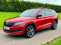 Used Skoda Kodiaq SportLine 150 HP (110 kW) 2019 Red SUV