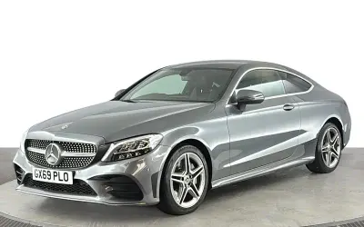 Käytetty Mercedes C300 AMG line 245 HP (180 kW) 2019 Harmaa Coupe - kaksiovinen