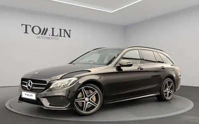 Begagnad Mercedes C250 AMG Line Premium Plus 204 HK (150 kW) 2016 Svart Kombi