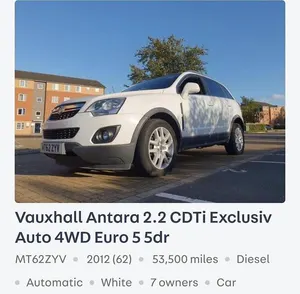 Usado Vauxhall Antara
