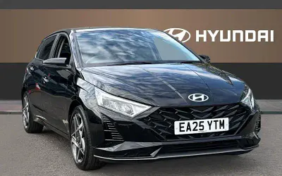 Begagnad Hyundai i20 Premium 101 HK (74 kW) 2025 Svart Halvkombi