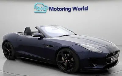 Usado Jaguar F-Type R-Dynamic 300 HP (220 kW) 2019 Azul Cabrios